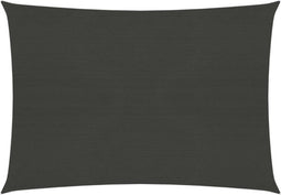 vidaXL - Zonnezeil - 160 - g/m² - 3,5x4,5 - m - HDPE - antracietkleurig