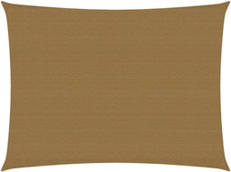 vidaXL - Zonnezeil - 160 - g/m² - 3,5x4,5 - m - HDPE - taupe