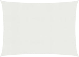 vidaXL - Zonnezeil - 160 - g/m² - 3,5x4,5 - m - HDPE - wit