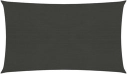 vidaXL - Zonnezeil - 160 - g/m² - 3,5x5 - m - HDPE - antracietkleurig
