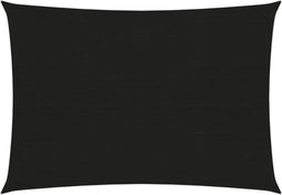 vidaXL - Zonnezeil - 160 - g/m² - 3,5x5 - m - HDPE - zwart
