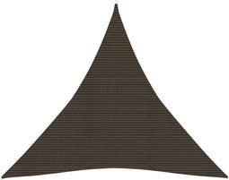 vidaXL - Zonnezeil - 160 - g/m² - 3,6x3,6x3,6 - m - HDPE - bruin