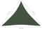 vidaXL - Zonnezeil - 160 - g/m² - 3,6x3,6x3,6 - m - HDPE - donkergroen
