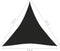 vidaXL - Zonnezeil - 160 - g/m² - 3,6x3,6x3,6 - m - HDPE - zwart