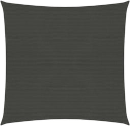 vidaXL - Zonnezeil - 160 - g/m² - 3x3 - m - HDPE - antracietkleurig