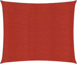 vidaXL - Zonnezeil - 160 - g/m² - 3x3 - m - HDPE - rood