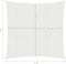 vidaXL - Zonnezeil - 160 - g/m² - 3x3 - m - HDPE - wit