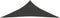 vidaXL - Zonnezeil - 160 - g/m² - 3x3x3 - m - HDPE - antracietkleurig