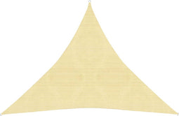 vidaXL - Zonnezeil - 160 - g/m² - 3x3x3 - m - HDPE - beige