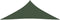 vidaXL - Zonnezeil - 160 - g/m² - 3x3x3 - m - HDPE - donkergroen