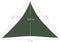 vidaXL - Zonnezeil - 160 - g/m² - 3x3x3 - m - HDPE - donkergroen
