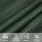 vidaXL - Zonnezeil - 160 - g/m² - 3x3x3 - m - HDPE - donkergroen