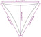 vidaXL - Zonnezeil - 160 - g/m² - 3x3x3 - m - HDPE - donkergroen