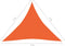 vidaXL - Zonnezeil - 160 - g/m² - 3x3x3 - m - HDPE - oranje