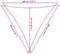 vidaXL - Zonnezeil - 160 - g/m² - 3x3x3 - m - HDPE - oranje