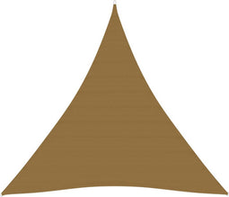 vidaXL - Zonnezeil - 160 - g/m² - 3x3x3 - m - HDPE - taupe