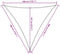vidaXL - Zonnezeil - 160 - g/m² - 3x3x3 - m - HDPE - taupe