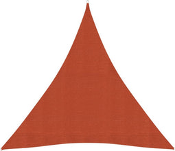 vidaXL - Zonnezeil - 160 - g/m² - 3x3x3 - m - HDPE - terracottakleurig