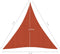 vidaXL - Zonnezeil - 160 - g/m² - 3x3x3 - m - HDPE - terracottakleurig