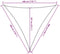 vidaXL - Zonnezeil - 160 - g/m² - 3x3x3 - m - HDPE - terracottakleurig