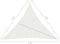 vidaXL - Zonnezeil - 160 - g/m² - 3x3x3 - m - HDPE - wit