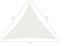vidaXL - Zonnezeil - 160 - g/m² - 3x3x3 - m - HDPE - wit