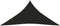 vidaXL - Zonnezeil - 160 - g/m² - 3x3x3 - m - HDPE - zwart