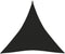 vidaXL - Zonnezeil - 160 - g/m² - 3x3x3 - m - HDPE - zwart