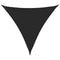 vidaXL - Zonnezeil - 160 - g/m² - 3x3x3 - m - HDPE - zwart