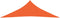 vidaXL - Zonnezeil - 160 - g/m² - 3x3x4,2 - m - HDPE - oranje