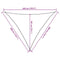 vidaXL - Zonnezeil - 160 - g/m² - 3x3x4,2 - m - HDPE - oranje