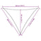 vidaXL - Zonnezeil - 160 - g/m² - 3x3x4,2 - m - HDPE - terracottakleurig