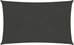 vidaXL - Zonnezeil - 160 - g/m² - 3x4,5 - m - HDPE - antracietkleurig