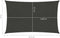 vidaXL - Zonnezeil - 160 - g/m² - 3x4,5 - m - HDPE - antracietkleurig