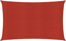 vidaXL - Zonnezeil - 160 - g/m² - 3x4 - m - HDPE - rood