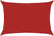 vidaXL - Zonnezeil - 160 - g/m² - 3x4 - m - HDPE - rood