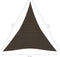 vidaXL - Zonnezeil - 160 - g/m² - 3x4x4 - m - HDPE - bruin