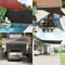 vidaXL - Zonnezeil - 160 - g/m² - 3x4x4 - m - HDPE - wit