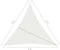 vidaXL - Zonnezeil - 160 - g/m² - 3x4x4 - m - HDPE - wit