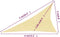 vidaXL - Zonnezeil - 160 - g/m² - 3x4x5 - m - HDPE - beige