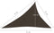 vidaXL - Zonnezeil - 160 - g/m² - 3x4x5 - m - HDPE - bruin