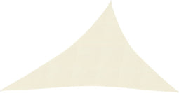 vidaXL - Zonnezeil - 160 - g/m² - 3x4x5 - m - HDPE - crèmekleurig