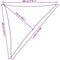 vidaXL - Zonnezeil - 160 - g/m² - 3x4x5 - m - HDPE - terracottakleurig