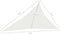 vidaXL - Zonnezeil - 160 - g/m² - 3x4x5 - m - HDPE - wit