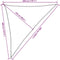 vidaXL - Zonnezeil - 160 - g/m² - 3x4x5 - m - HDPE - zwart