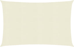 vidaXL - Zonnezeil - 160 - g/m² - 3x5 - m - HDPE - crèmekleurig