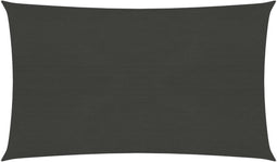 vidaXL - Zonnezeil - 160 - g/m² - 3x6 - m - HDPE - antracietkleurig