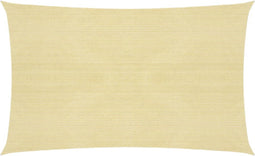 vidaXL - Zonnezeil - 160 - g/m² - 3x6 - m - HDPE - beige