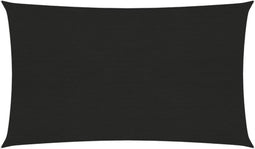 vidaXL - Zonnezeil - 160 - g/m² - 3x6 - m - HDPE - zwart