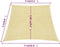 vidaXL - Zonnezeil - 160 - g/m² - 4/5x3 - m - HDPE - beige
